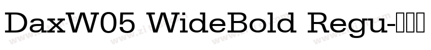 DaxW05 WideBold Regu字体转换